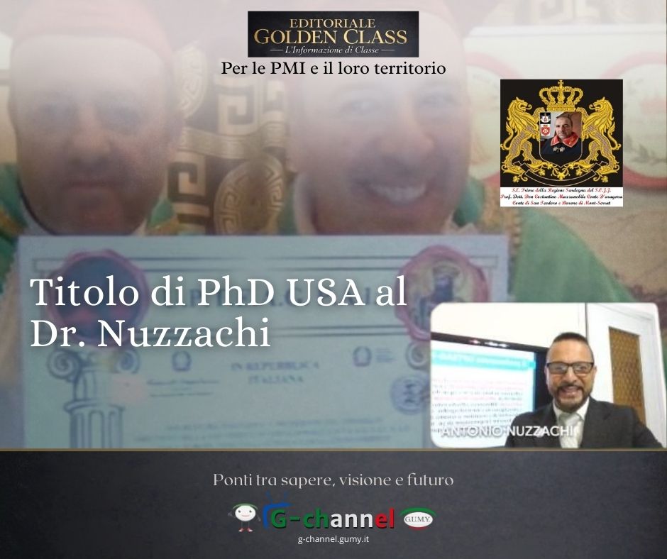 Titolo di PhD USA al Dott. Nuzzachi